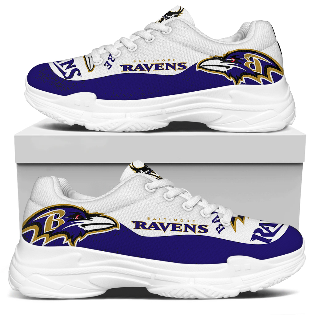 Men's Baltimore Ravens Edition Chunky Sneakers With Line 002